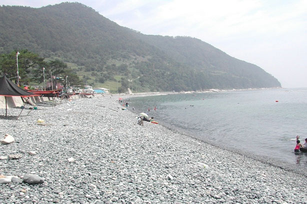 추봉도 봉암해수욕장 전경 사진