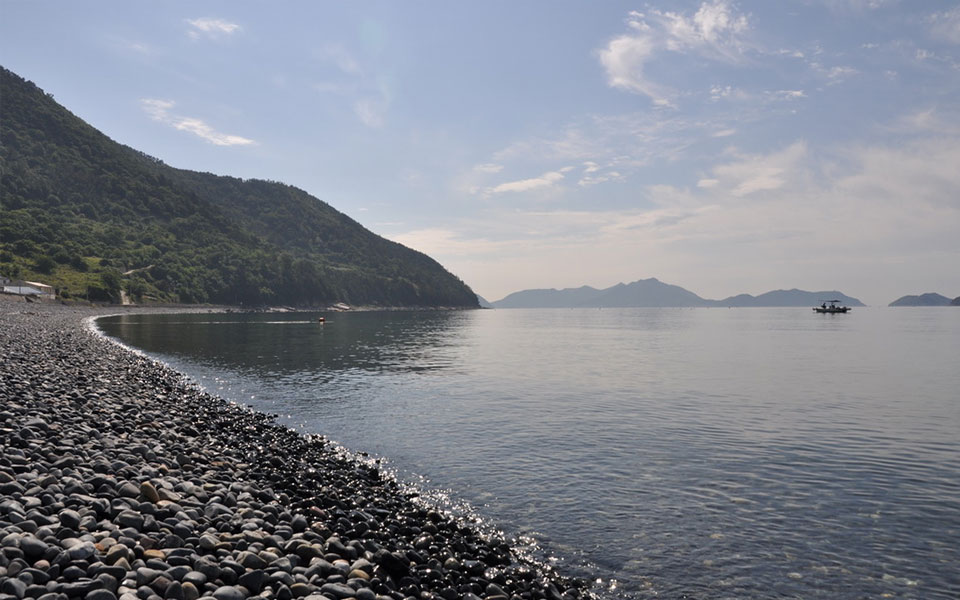 秋蜂岛蜂岩卵石海水浴场2