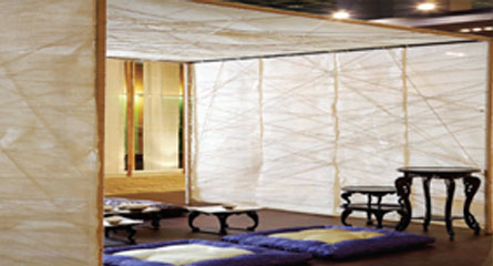 크래프트 12 부스 내부의 다실 공간 (2009 서울 리빙디자인페어 김욱선 대표)