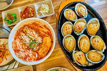 전복물회,전복구이